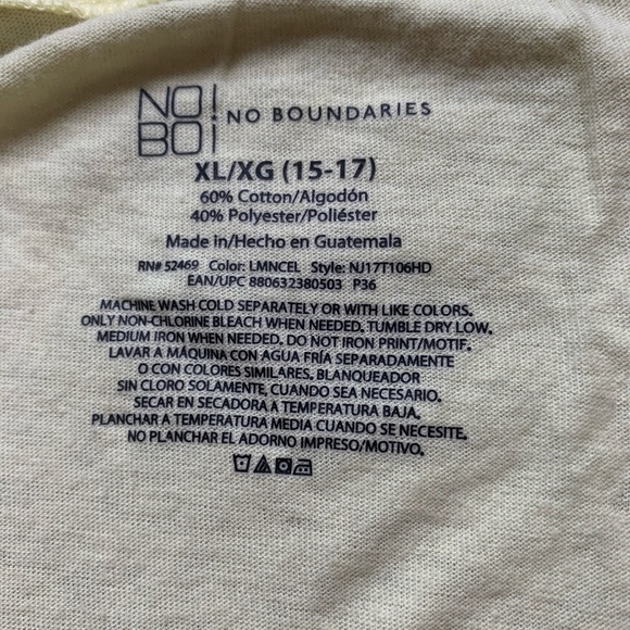 Yellow No-boundaries tshirt. - Picture 3 of 3